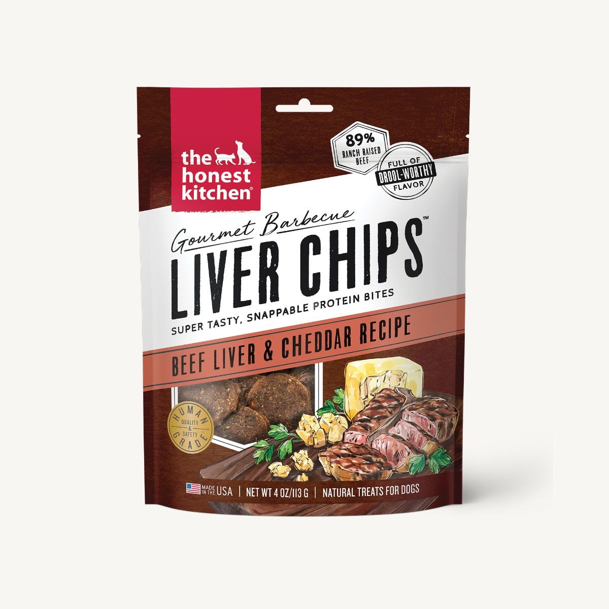 The Honest Kitchen - Gourmet BBQ Liver Chips - Beef Liver & Cheddar